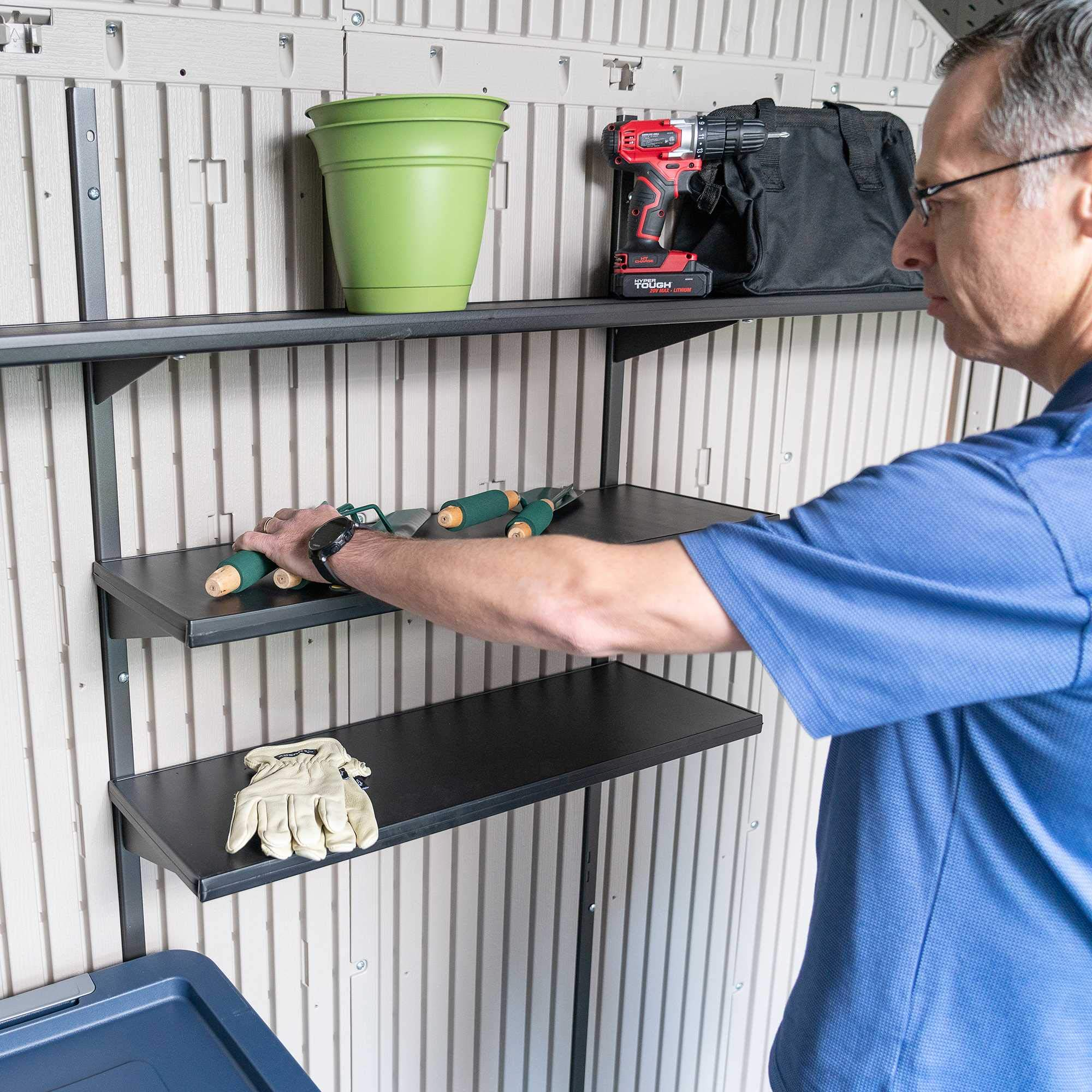 【Storage Shed】8 x 15 Ft. Outdoor Storage Shed, Desert Sand