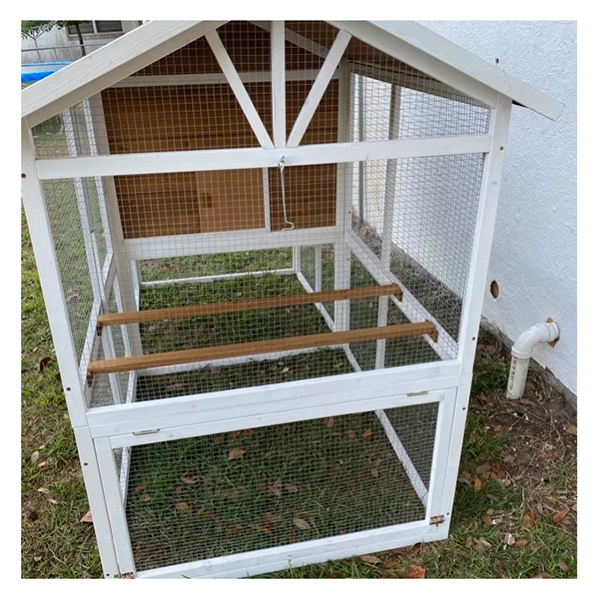 【Pet】Shanae Walk In Chicken Coop with Chicken Run For Up To 8 Chickens
