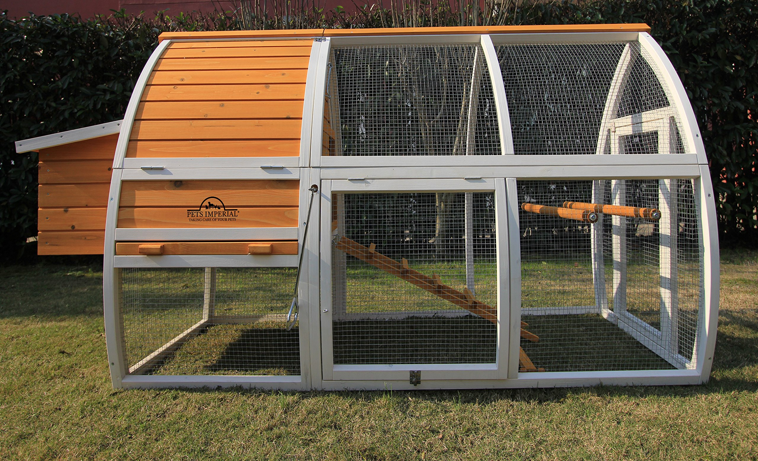 【Pet】Chicken Coop - Ark Poultry Nest Box - Chickn House with Sliding Tray & Opening Roof