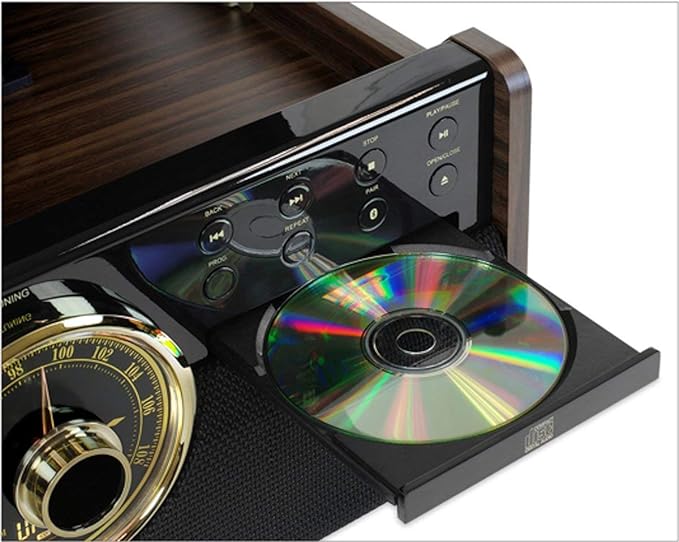 Victrola Empire Bluetooth Record Player – 6-in-1 Music Center