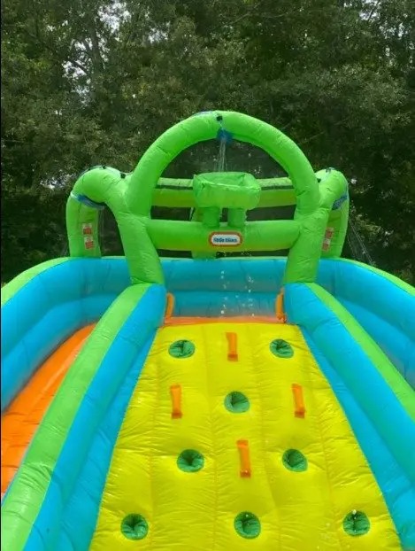 【Baby&Kids】Mountain River Race Inflatable Slide Bouncer Multicolor