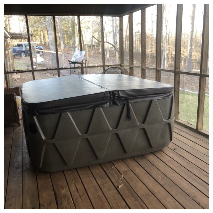 Aquarest Spas, 5 - Person 29 - Jet Square Plug And Play Hot Tub with Ozonator