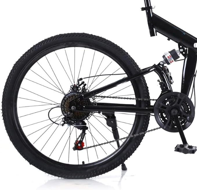 WSIKGHU 26-inch mountain bike carbon steel bicycle folding bicycle