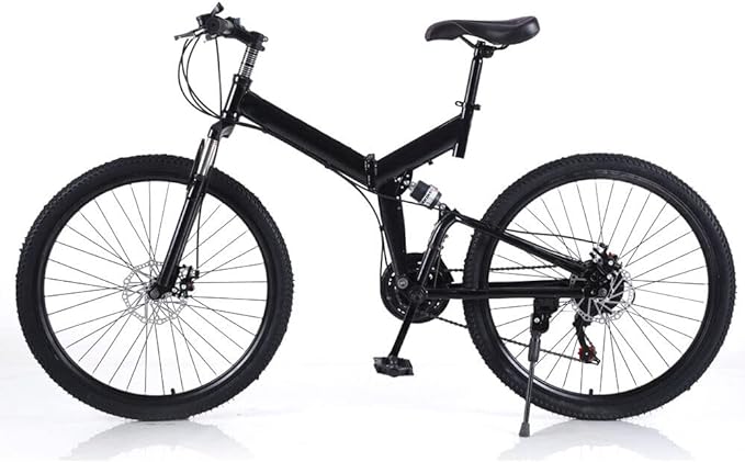 WSIKGHU 26-inch mountain bike carbon steel bicycle folding bicycle