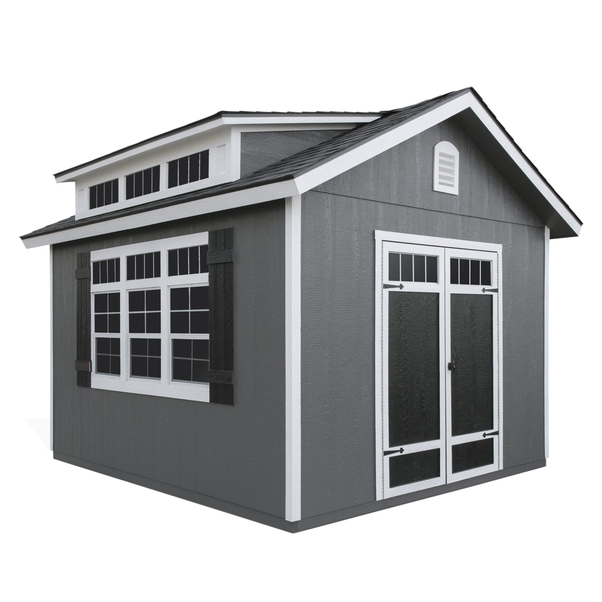 【Storage Shed】Windemere 10x12 Do-it-Yourself Wooden Storage Shed with Floor