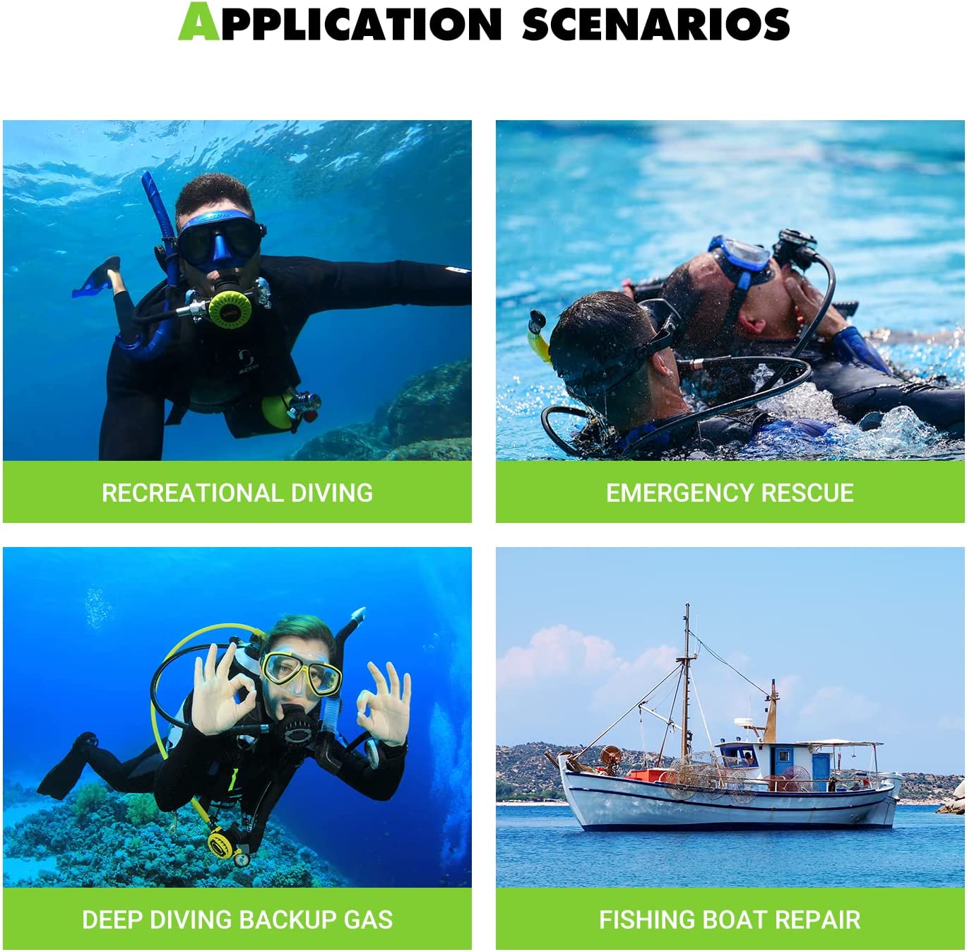 【Sports&Outdoors】Scuba Tank Diving Gear for Diver 1L Mini Scuba Tank Oxygen Cylinder with 15-20 Minutes Underwater Breathing Portable Diving