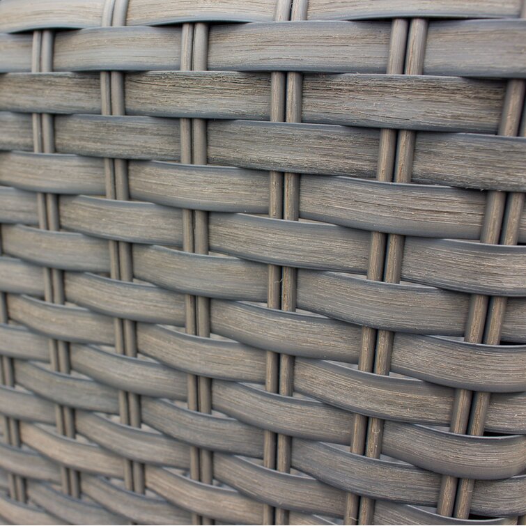 【Home&Garden】Merlyn High-Density Polyethylene (HDPE) Wicker 10 - Person Seating Group with Cushions