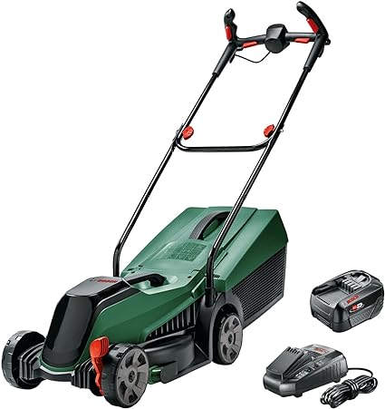 Bosch cordless lawn mower for home and garden - CityMower 18V-32-300 (18 V, 1 battery, cutting width 32 cm)