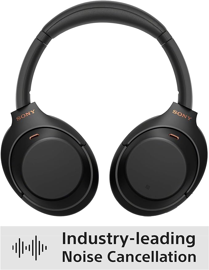 Sony WH-1000XM4 Noise Cancelling Wireless Headphones - 30 hours battery life - Over Ear style - Optimised for Alexa and the Google Assistant - with built-in mic for phone calls - Black