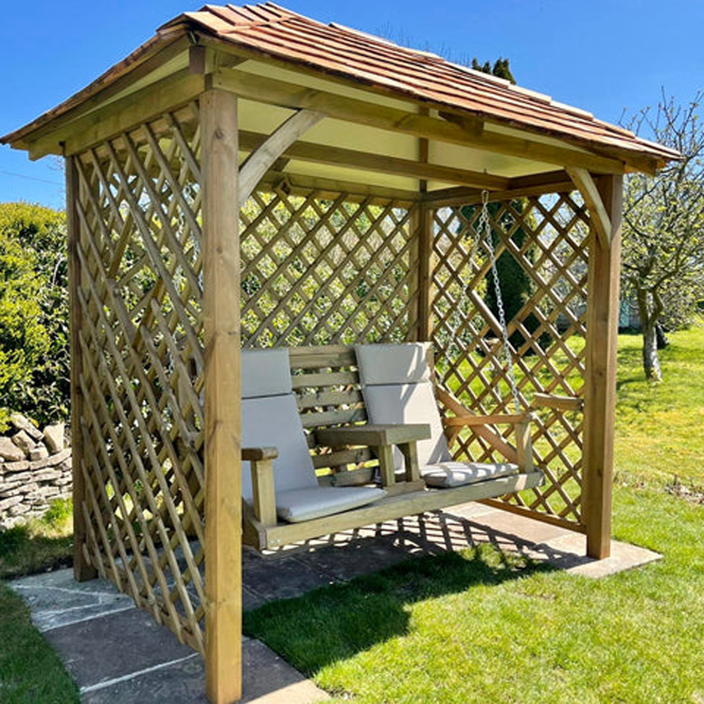 【Home&Garden】Heritage Garden Swing (Natural Finish)