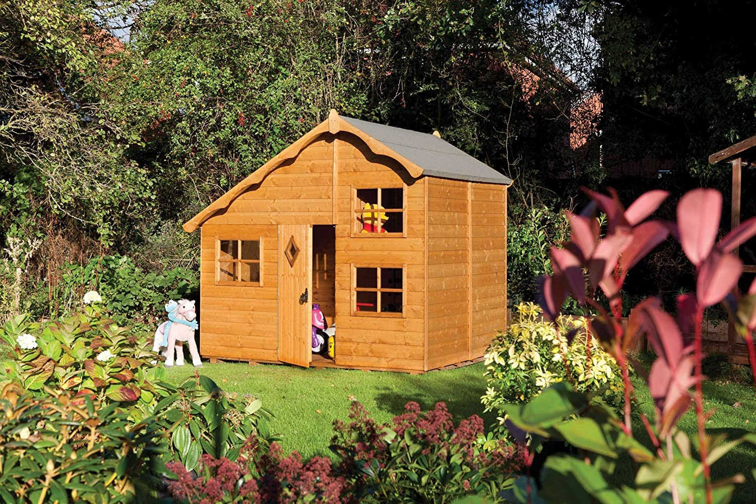 【Home&Garden】Swiss Cottage 7.71′ x 6.75′ Playhouse