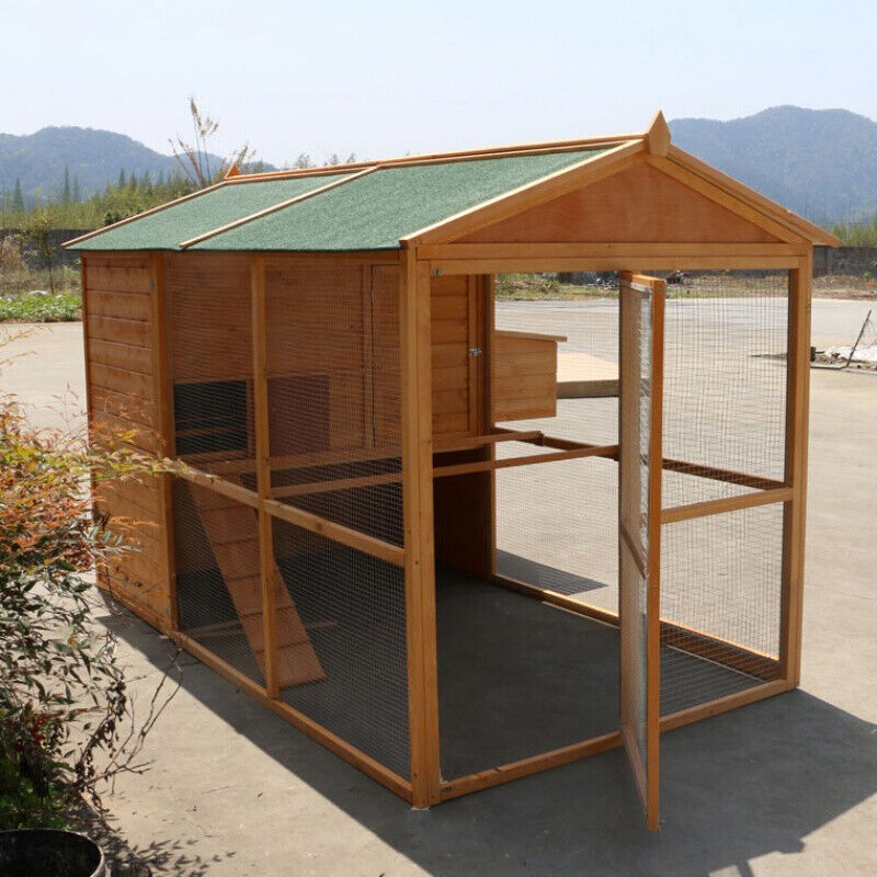 【Pet】Wholesale Outdoor Rainproof Professional Large Design Cheap Wooden Chicken Coop Hen House With Run