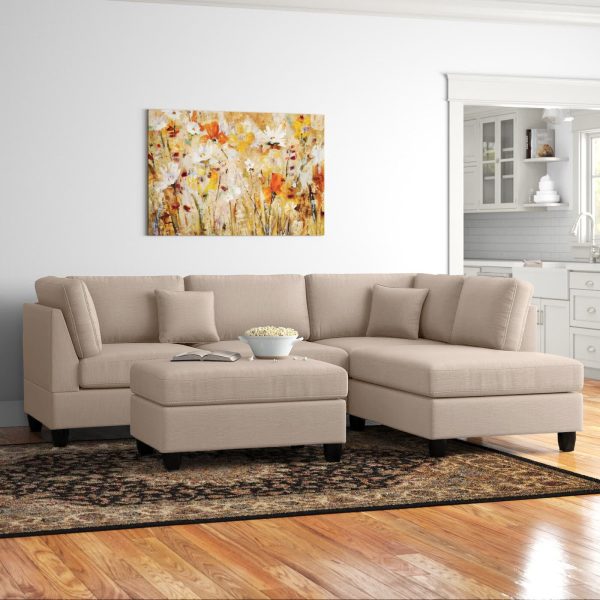 【Furniture】Hemphill 3 – Piece Upholstered Chaise Sectional