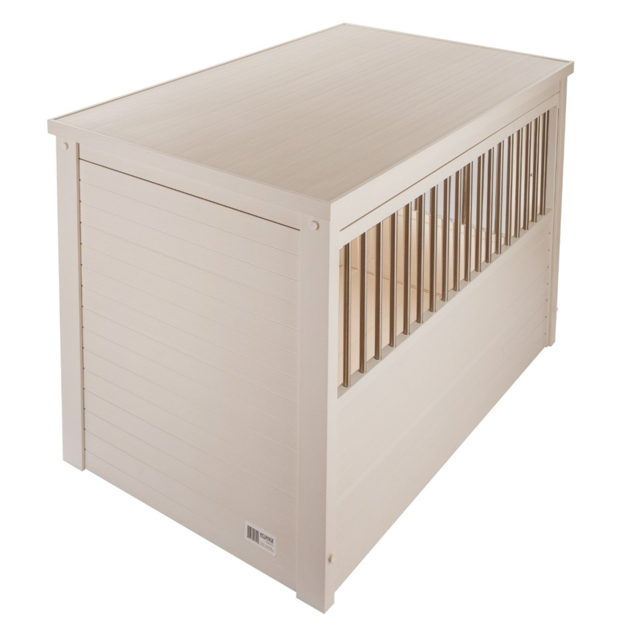 【Home&Garden】Pet CrateEnd Table, X-Large, Antique White
