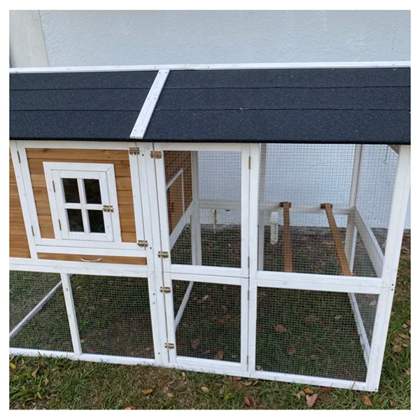 【Pet】Shanae Walk In Chicken Coop with Chicken Run For Up To 8 Chickens