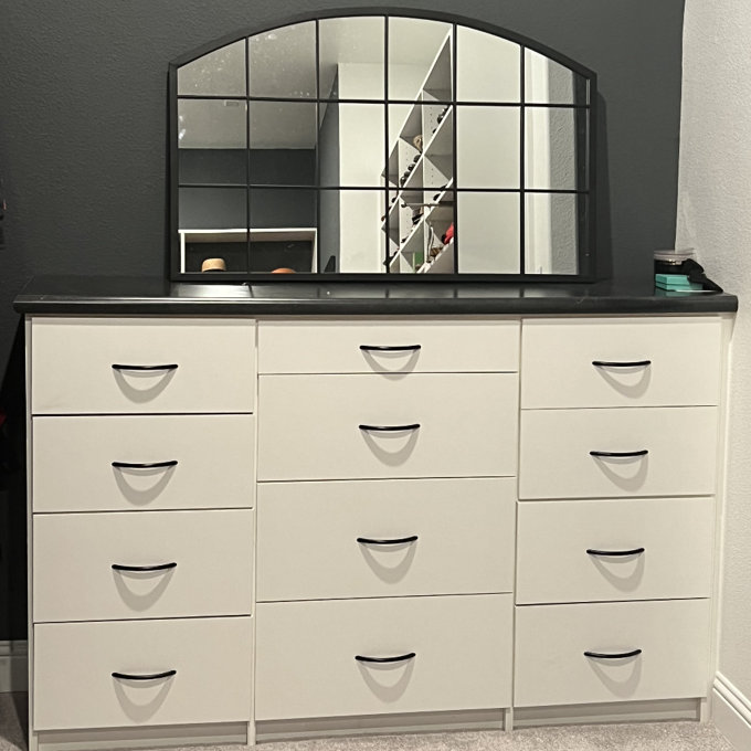 【Home Improvement】Kaxton Window Pane Metal Mirror