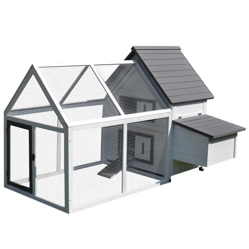 【Pet】Camas Chicken Coop with Chicken Run For Up To 3 Chickens
