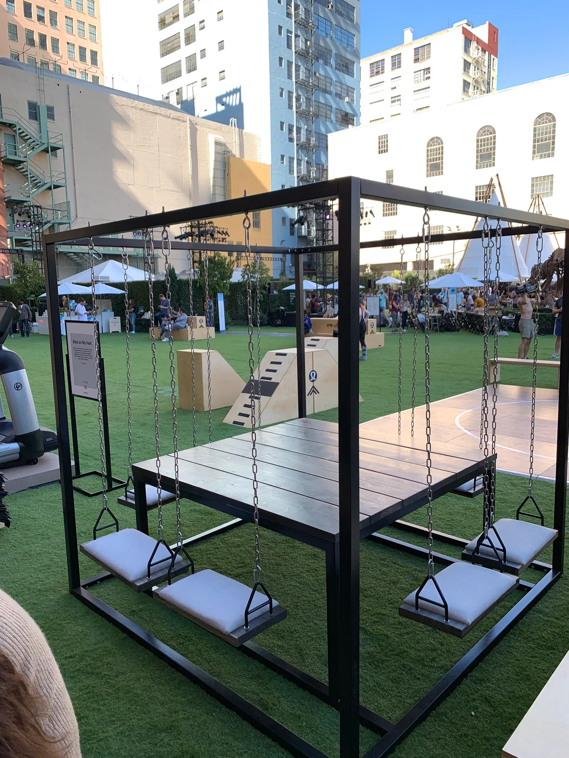 8-Seater Swing Table for indoor or outdoor use