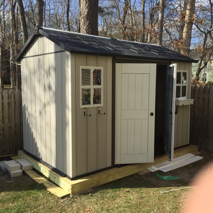 【Storage Shed】Oakland 11 ft. W x 7.5 ft. D Plastic Storage Shed