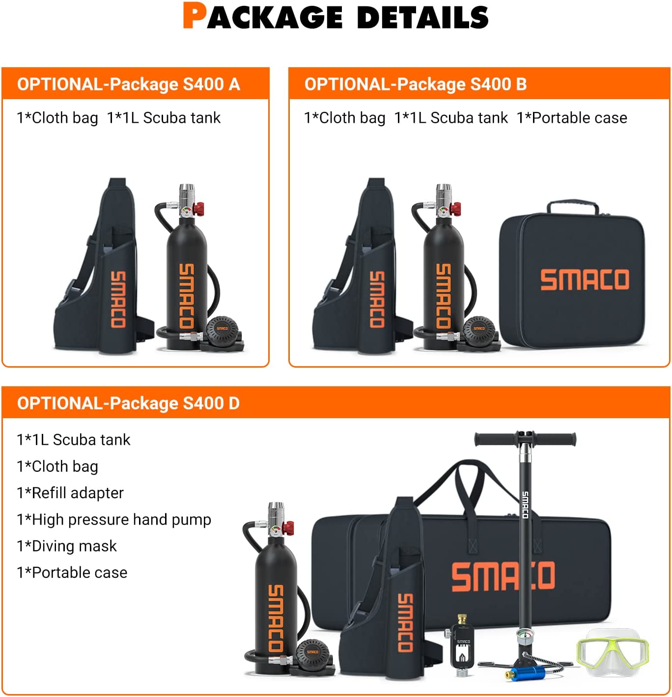 【Sports&Outdoors】Scuba Tank Diving Gear for Diver 1L Mini Scuba Tank Oxygen Cylinder with 15-20 Minutes Underwater Breathing Portable Diving