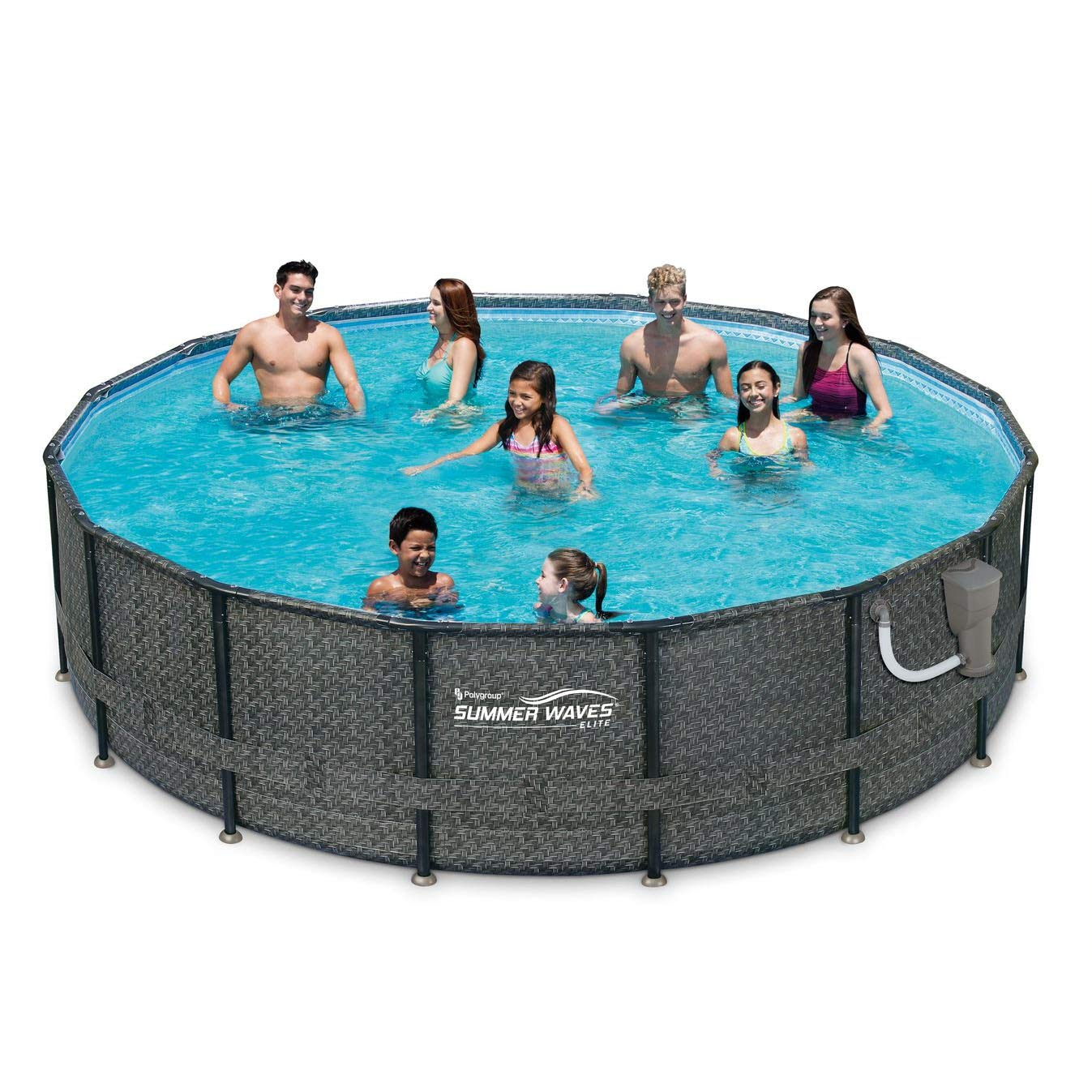 【Sports&Outdoors】16ft x 48in Above Ground Frame Outdoor Swimming Pool Set