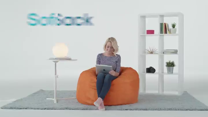 【Furniture】Sofa Sack - Plush Bean Bag Sofas with Super Soft Microsuede Cover - XL Memory Foam Stuffed Lounger Chairs