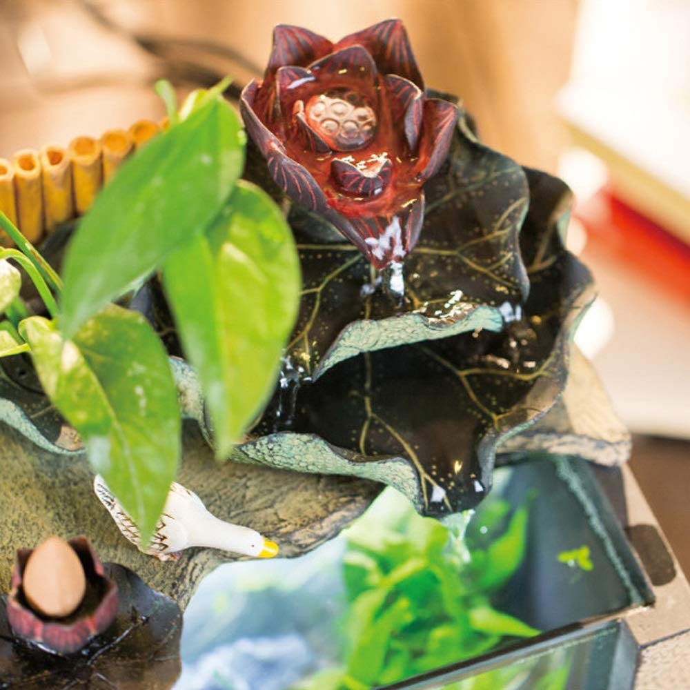 【Pet】Small Landscape Fish Tank Desktop & Water Decoration Office Mini Landscape Living Room