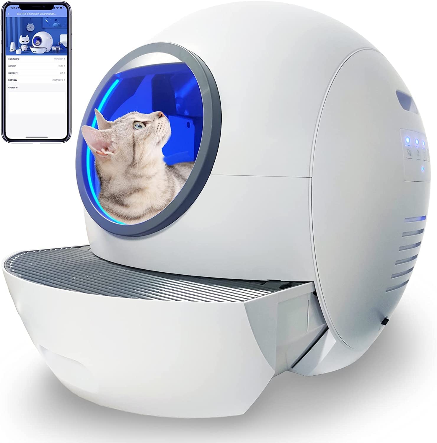【Pet】Self-Cleaning Cat Litter Box: Extra Large Automatic Cat Litter Box with APP Control & Safe Alert