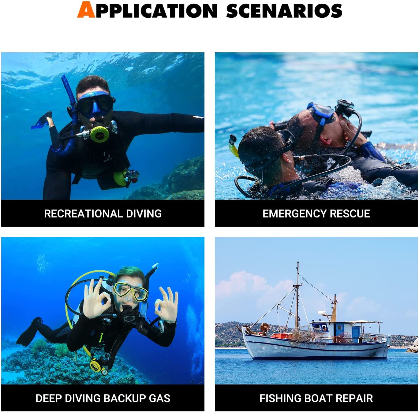 【Sports&Outdoors】Scuba Tank Diving Gear for Diver 1L Mini Scuba Tank Oxygen Cylinder with 15-20 Minutes Underwater Breathing Portable Diving