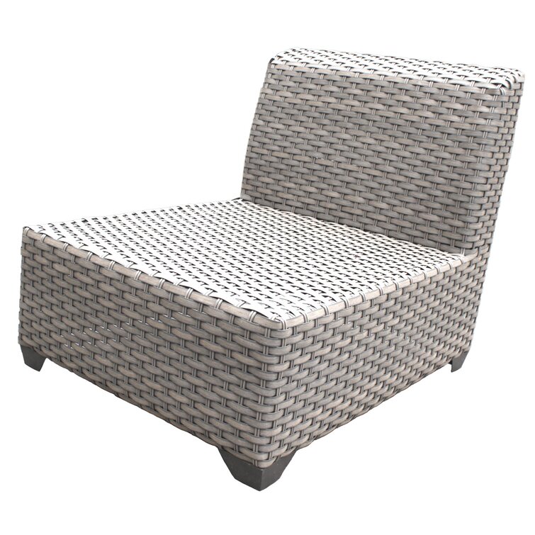 【Home&Garden】Merlyn High-Density Polyethylene (HDPE) Wicker 10 - Person Seating Group with Cushions