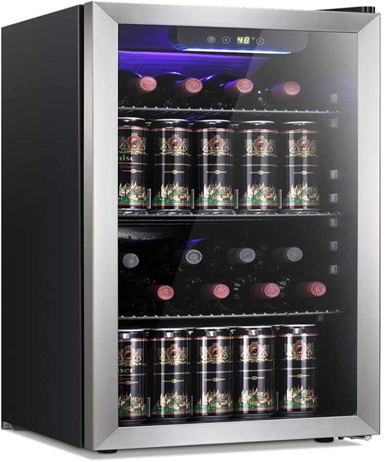 [Appliances]Antarctic Star 26 Bottle Wine Cooler/Cabinet Beverage Refrigerator Mini Wine Cellar Beer Soda