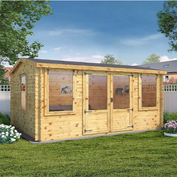 【Home&Garden】Mercia 4M x 3m Grizedale Log Cabin -- 19mm