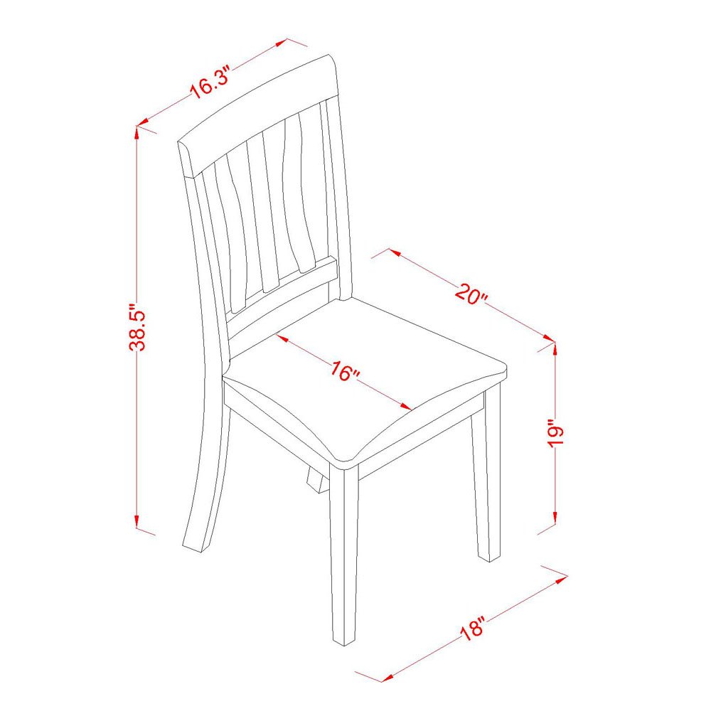 【Furniture】5-PC Kitchen Table Set - Kitchen Dining Table with Rectangular Top - 4 Dining Room Chairs