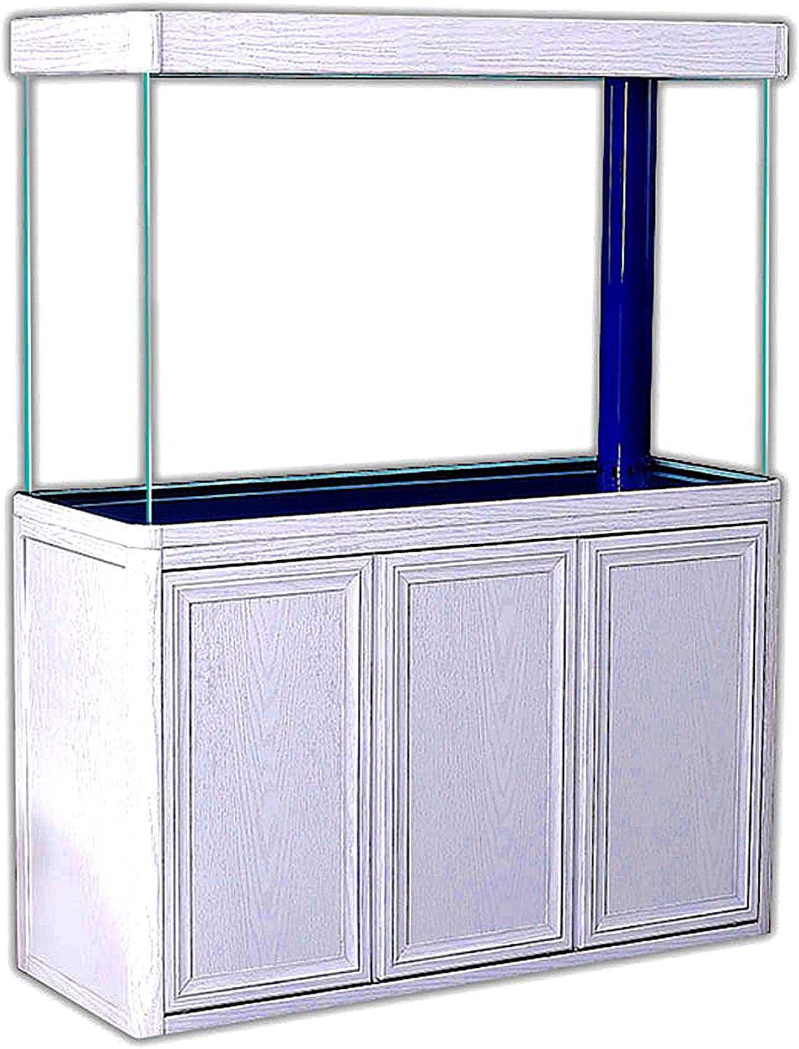 【Pet】170 Gallon Aquarium Fish Tank LED Light Pump Freshwater Filter Upright Fishtank Stand