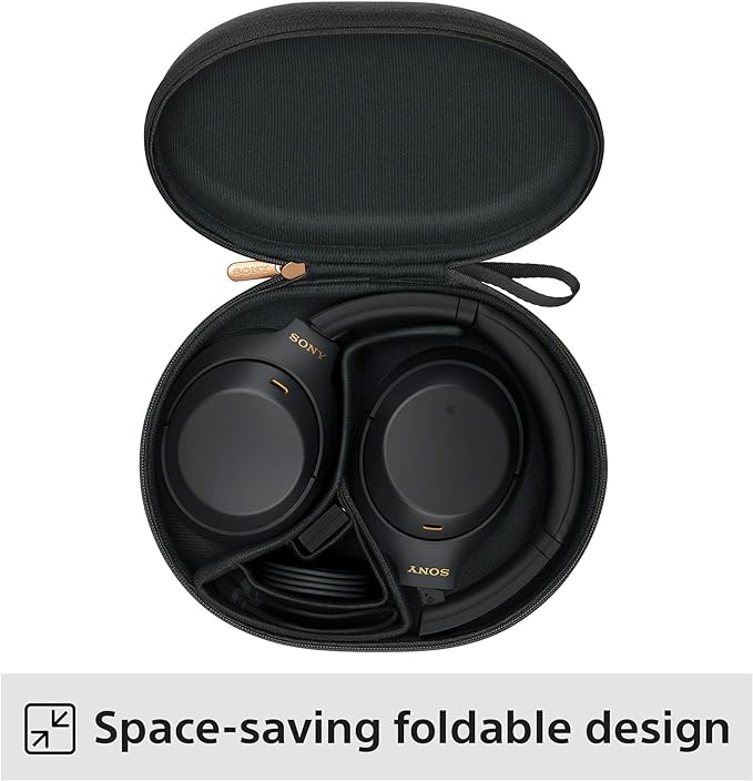 Sony WH-1000XM4 Noise Cancelling Wireless Headphones - 30 hours battery life - Over Ear style - Optimised for Alexa and the Google Assistant - with built-in mic for phone calls - Black