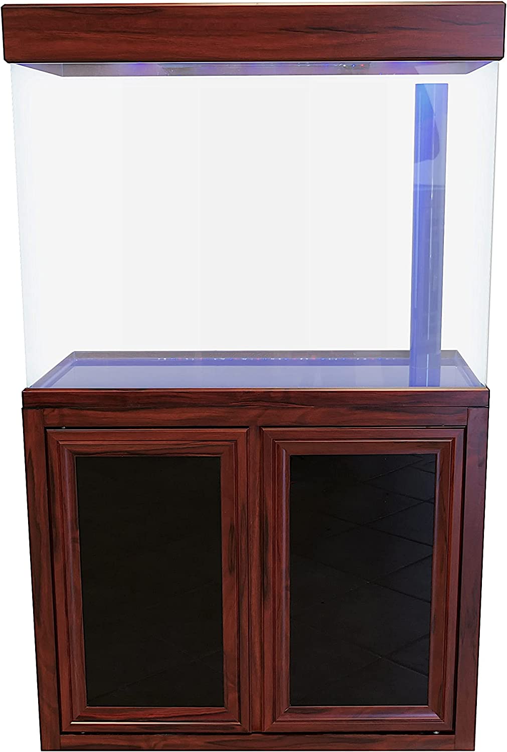 【Pet】170 Gallon Aquarium Fish Tank LED Light Pump Freshwater Filter Upright Fishtank Stand