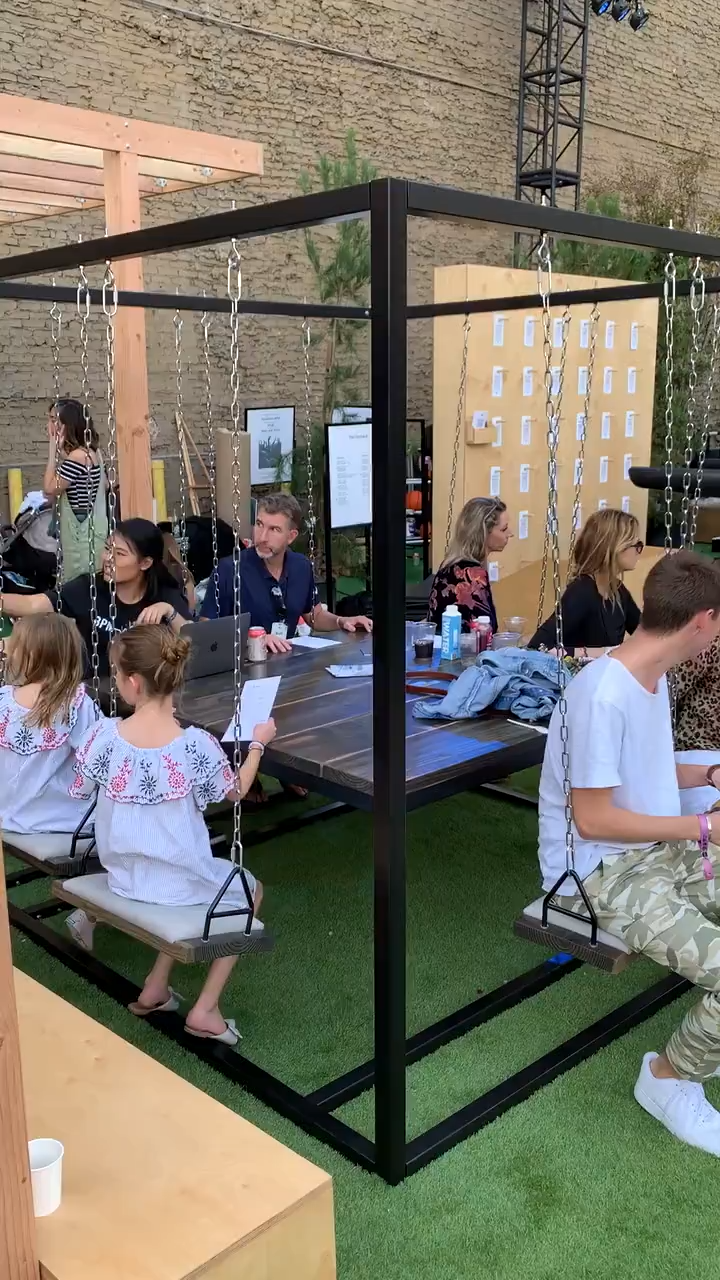 8-Seater Swing Table for indoor or outdoor use