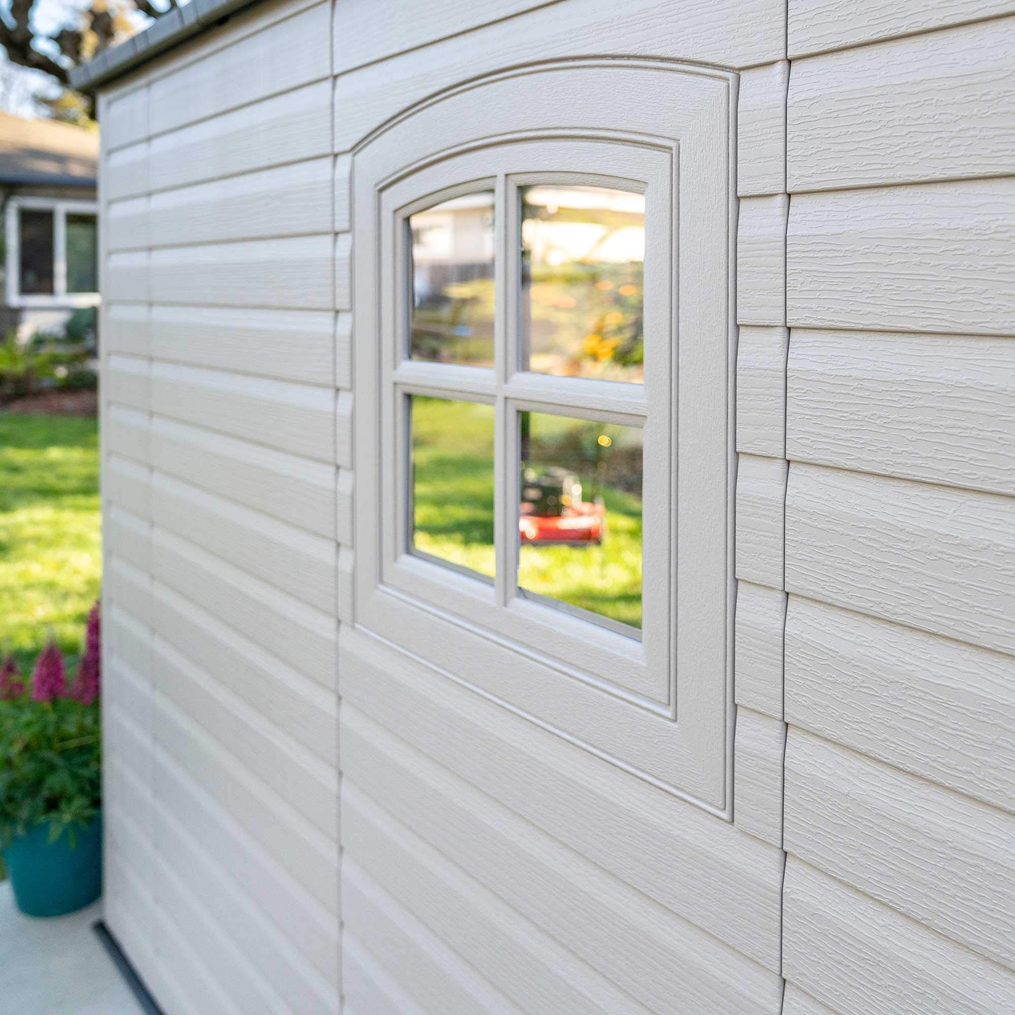 【Storage Shed】8 x 15 Ft. Outdoor Storage Shed, Desert Sand