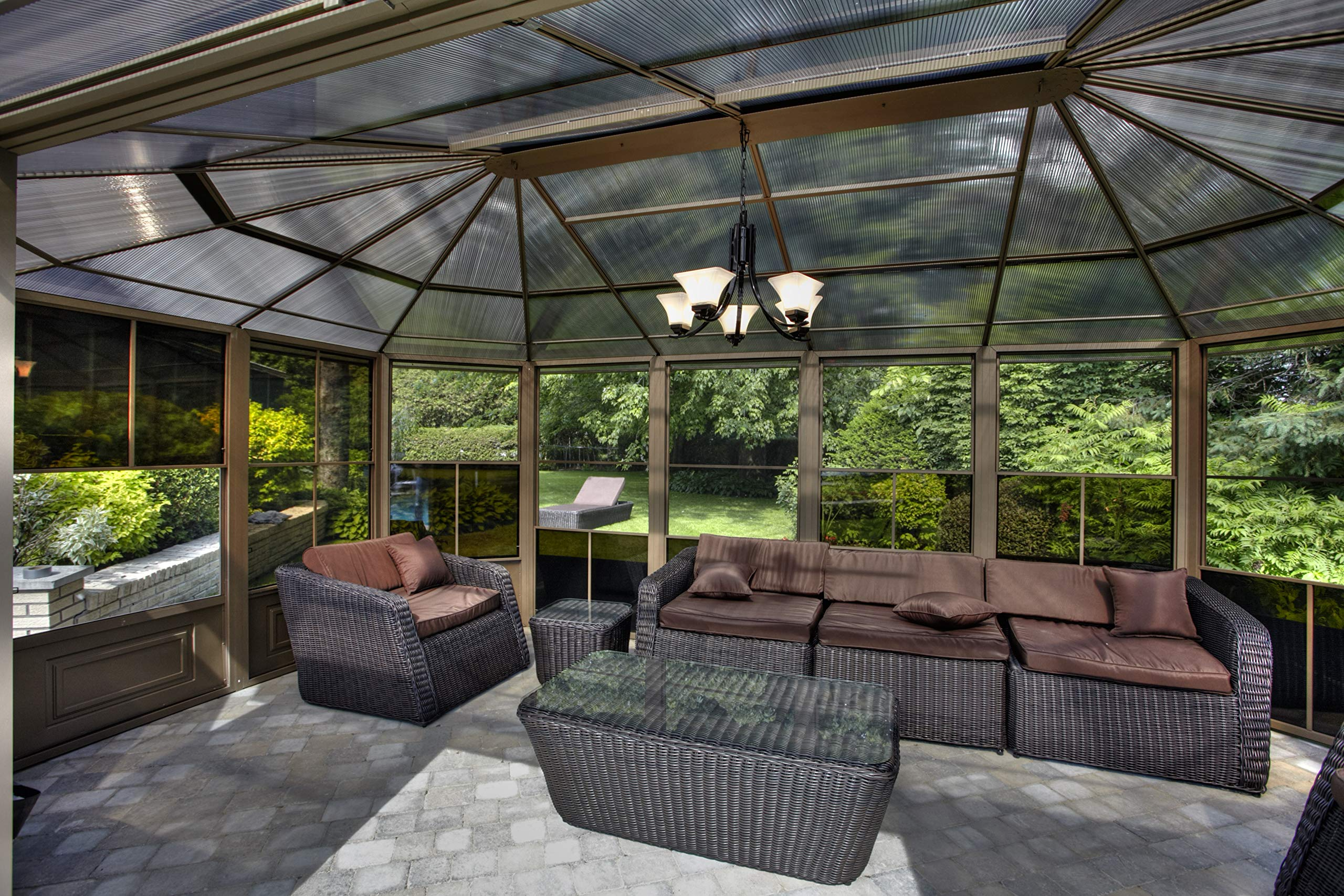 【Home&Garden】Florence Solarium 12 Ft. x 18 Ft. in Slate