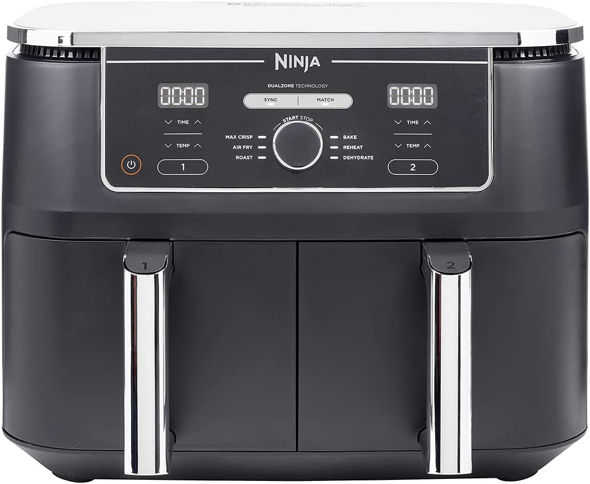 Ninja Foodi Max Dual Zone Air Fryer [AF400UK] 2 Drawers, 6 Cooking Functions