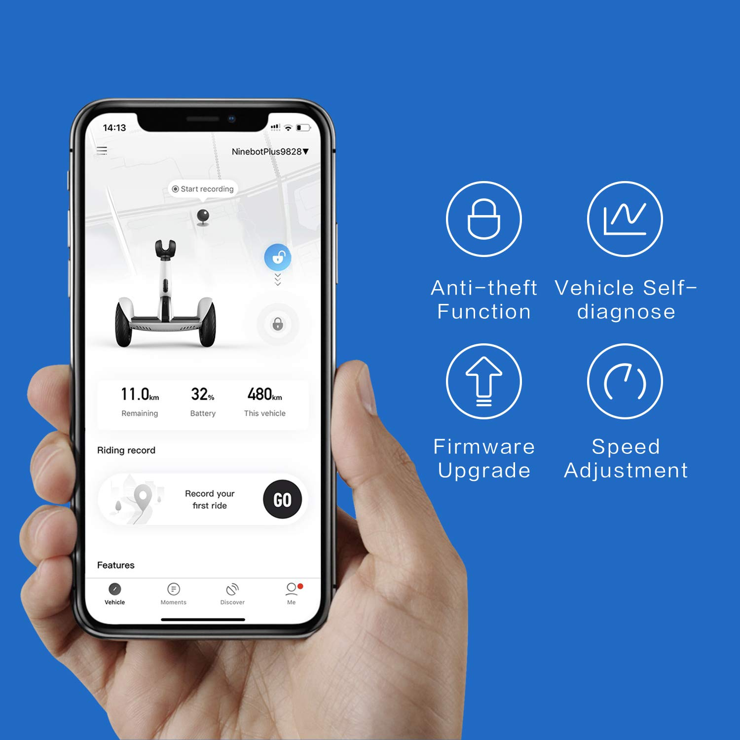 【Sports&Outdoors】Segway Ninebot S-Plus Smart Self-Balancing Electric Scooter