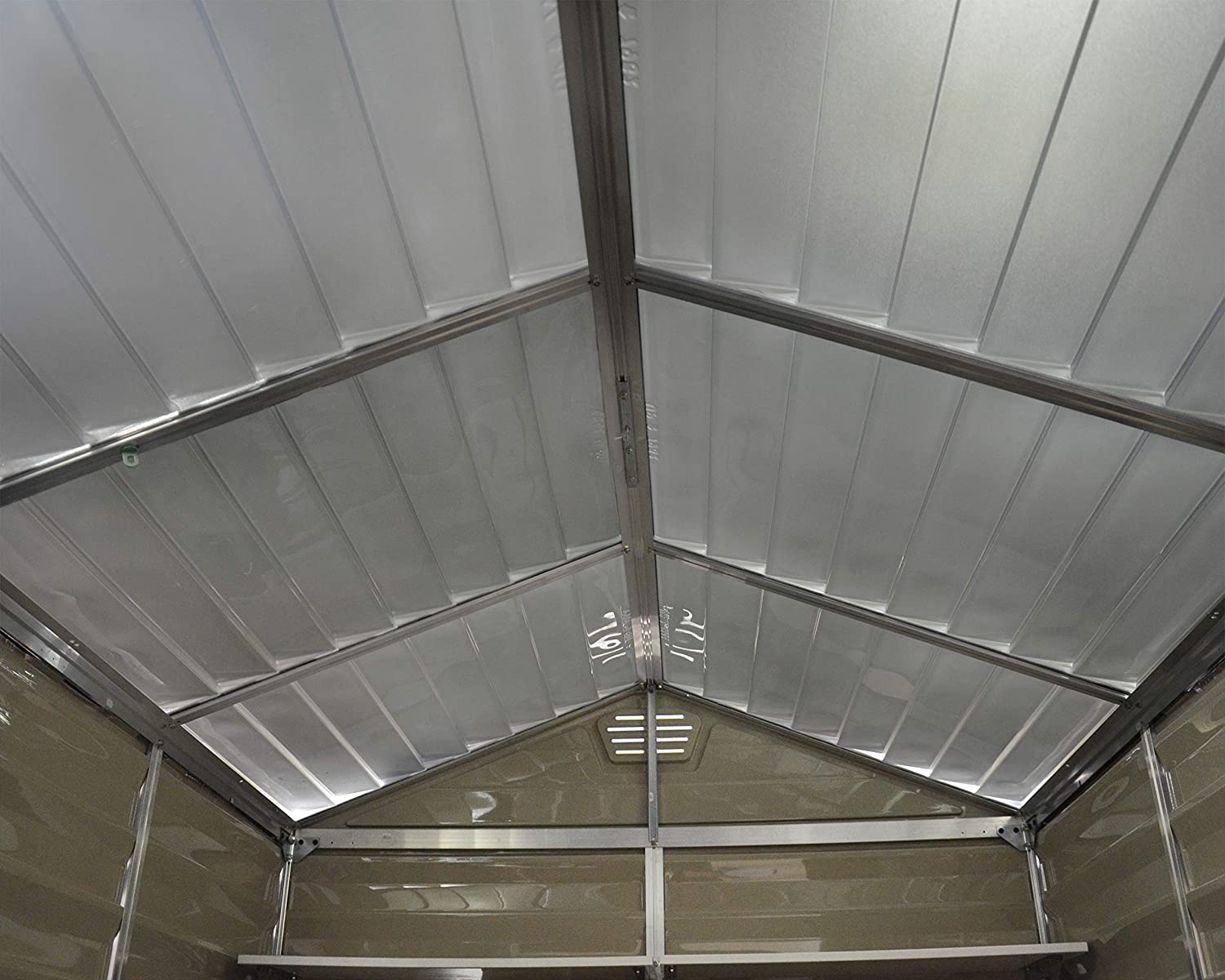 【Storage Shed】SkyLight 6 ft. W x 8 ft. D Plastic Storage Shed
