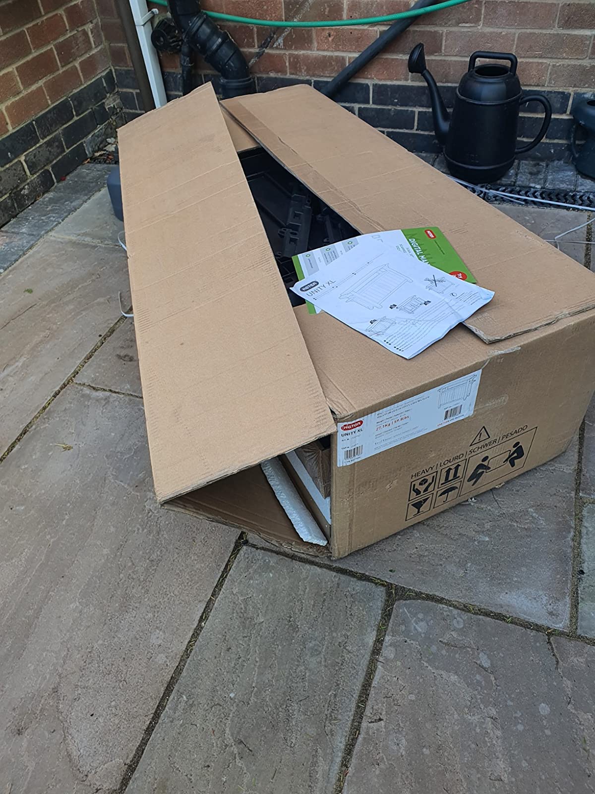 【Home & Garden】Outdoor Portable Entertainment Kitchen Storage and Food Station, Graphite, 70 x 54 x 90 cm