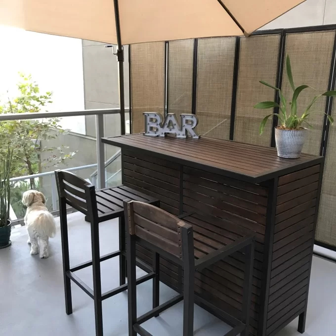 【Home&Garden】Libnah 3 Piece Bar Set