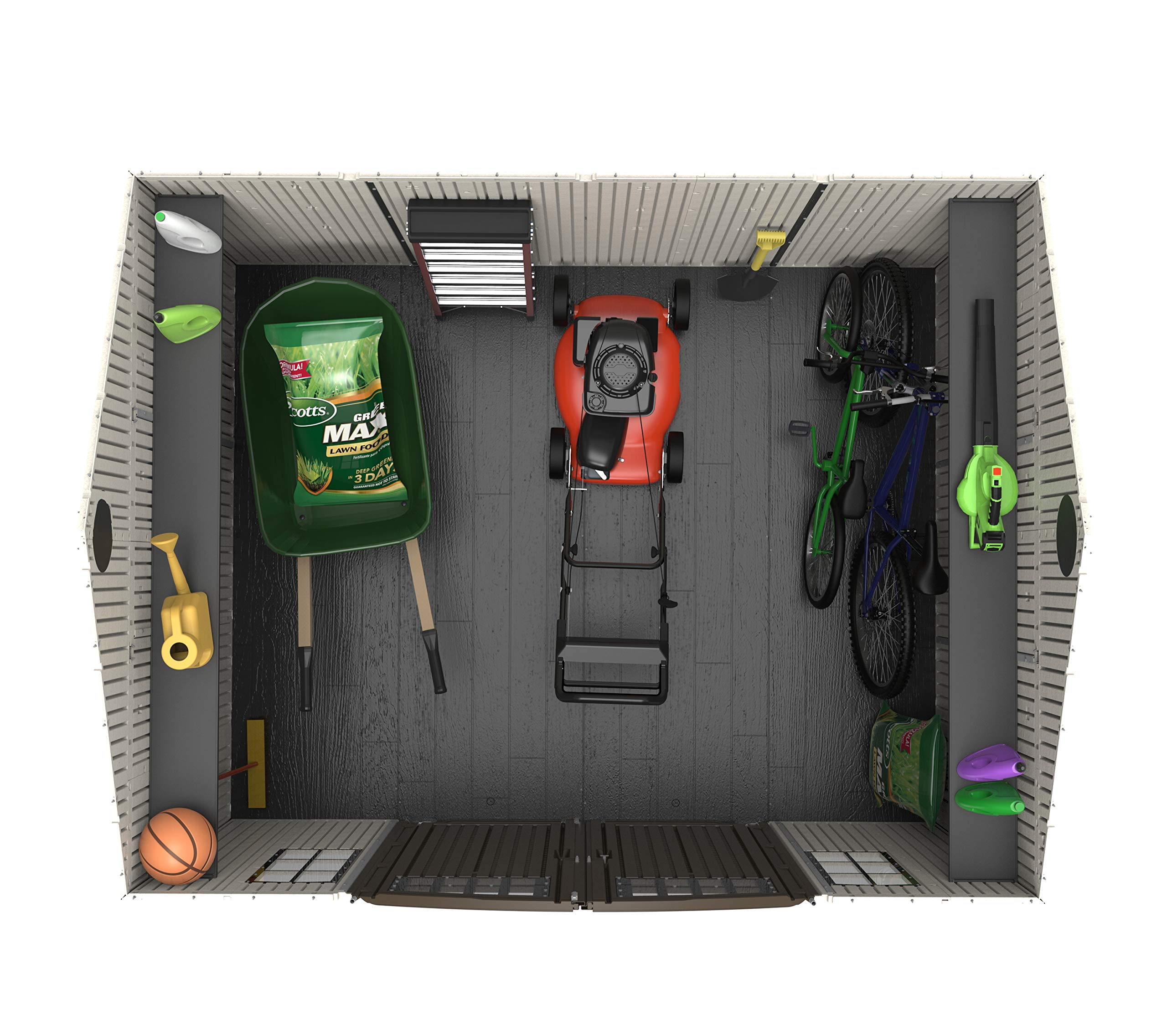 【Storage Shed】10 x 8 Ft. Outdoor Storage Shed, Gray