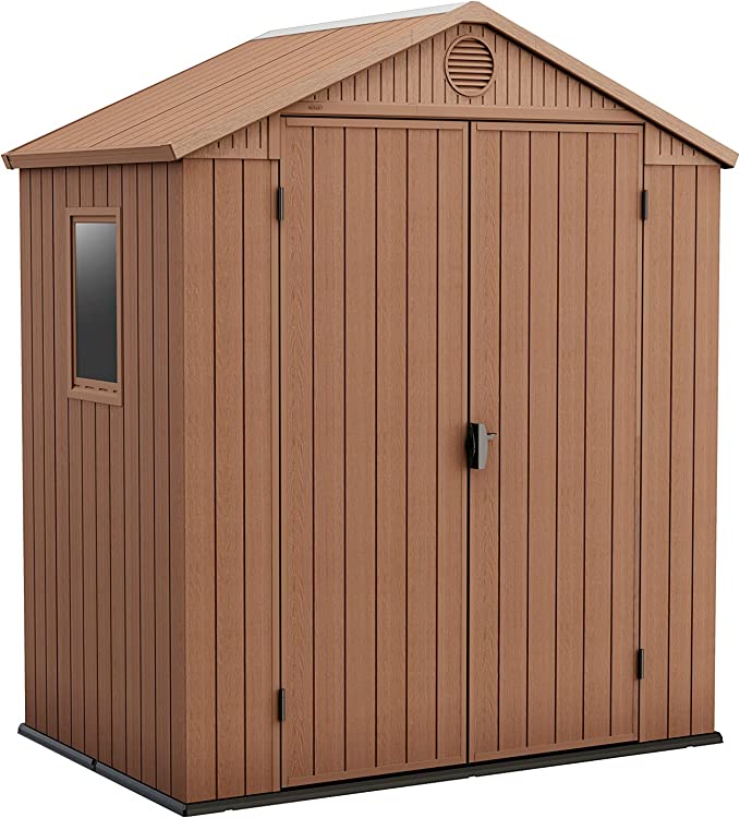 【Storage Shed】【BS】Outdoor Apex Double Door Garden Storage Shed 6 x 4ft