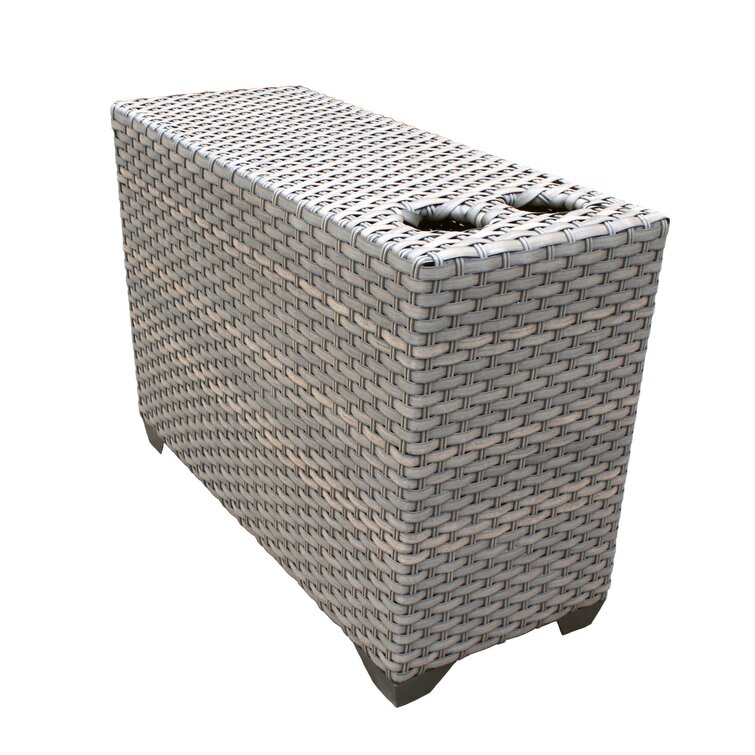 【Home&Garden】Merlyn High-Density Polyethylene (HDPE) Wicker 10 - Person Seating Group with Cushions