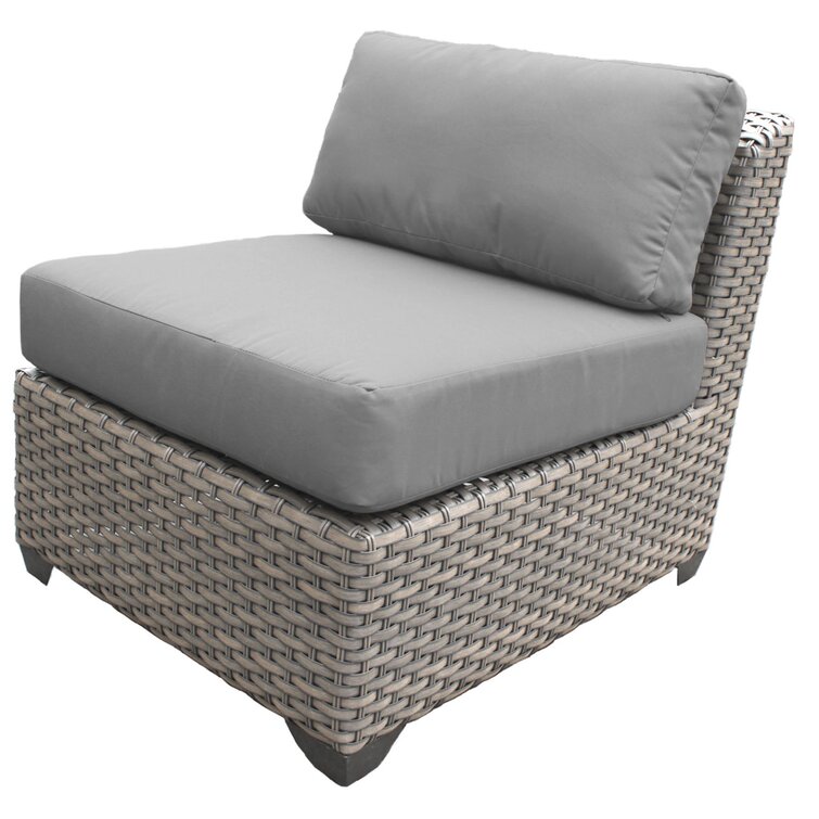 【Home&Garden】Merlyn High-Density Polyethylene (HDPE) Wicker 10 - Person Seating Group with Cushions