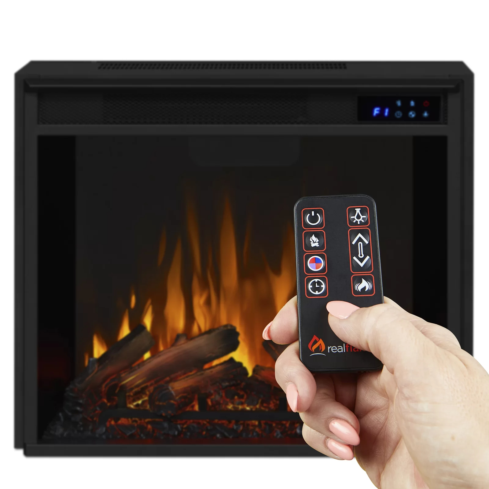 【Home Improvement】Chateau 40.94'' W Electric Fireplace