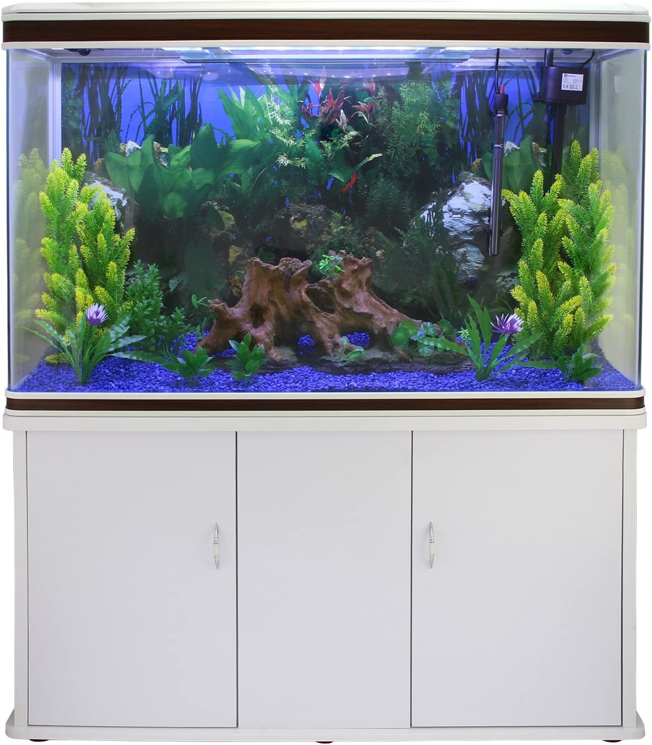 Large Fish Tank Aquarium 4ft 300L Marine Tropical Salt Water Freshwater